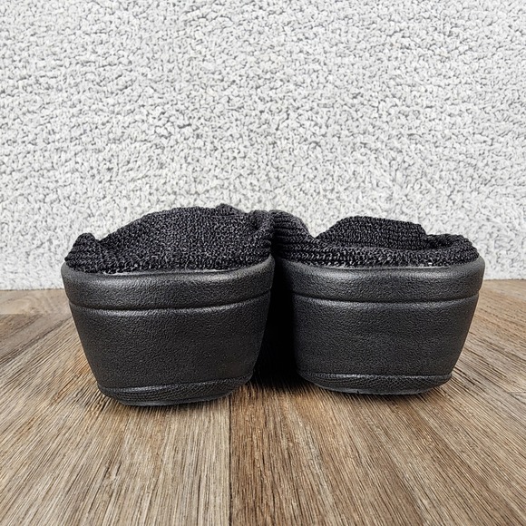 Arcopedico Black Knit Slip On Wedge Shoes Womens Size 41 EU 10 US - Picture 8 of 11